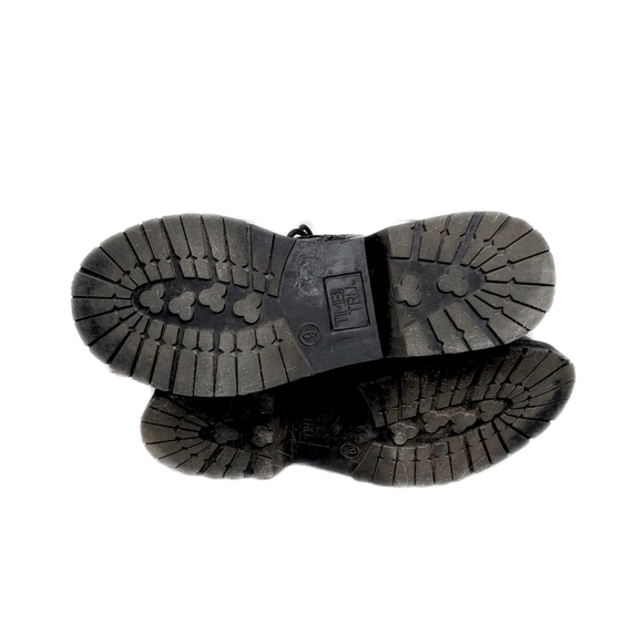 **SOLD**Time & Tru Black Womens 9 Faux Leather Combat Moto Boots - Picture 8 of 8